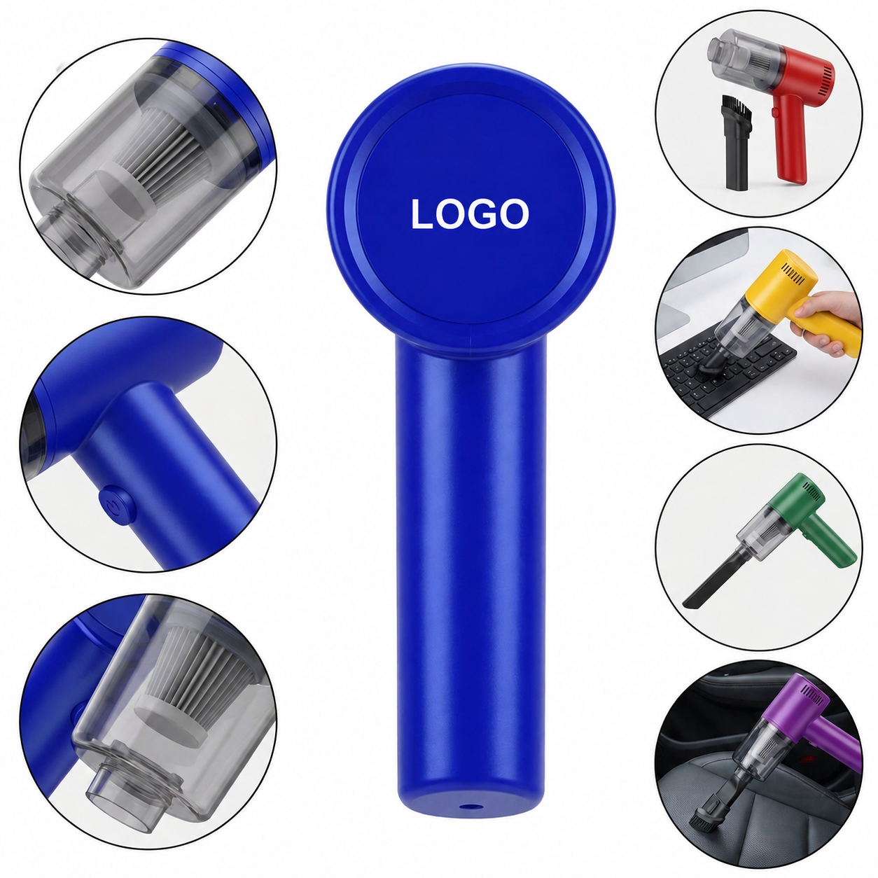 Cordless Portable Handheld Vacuum with Multi-Surface Cleaning Attachments