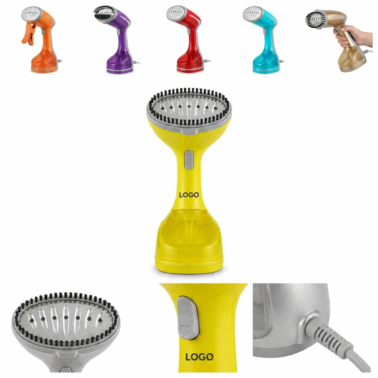 Compact Portable Handheld Garment Steamer with Multi-Color Options