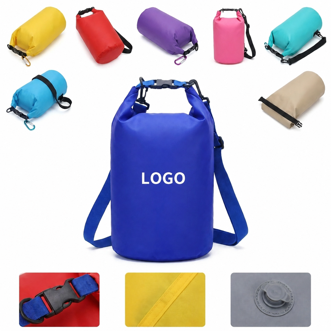 Professional Roll-Top Waterproof Dry Bag 10L with Adjustable Straps