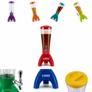 5L Illuminated Beverage Tower with Integrated LED Lighting and Tripod Base
